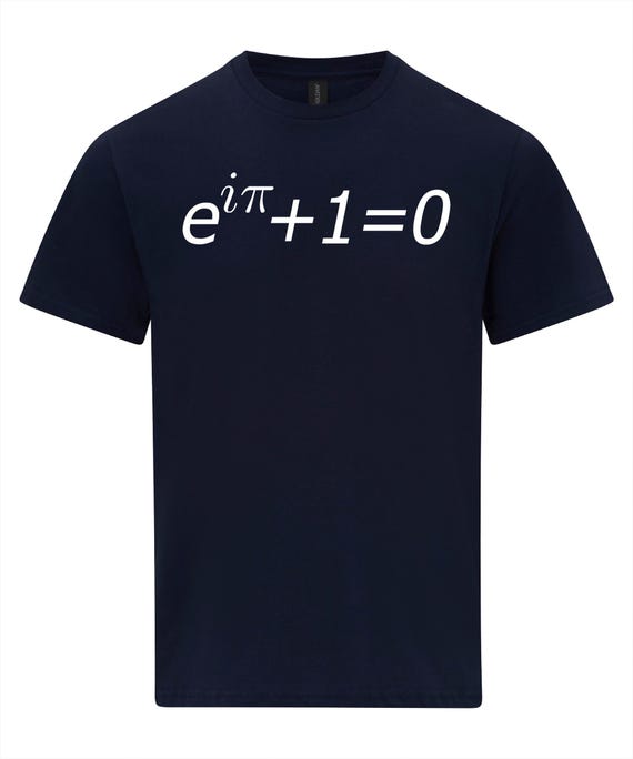 Euler's Identity T-Shirt Mathematics Math Graphic Tee Euler's Identity T-Shirt Mathematics Math Graphic Tee