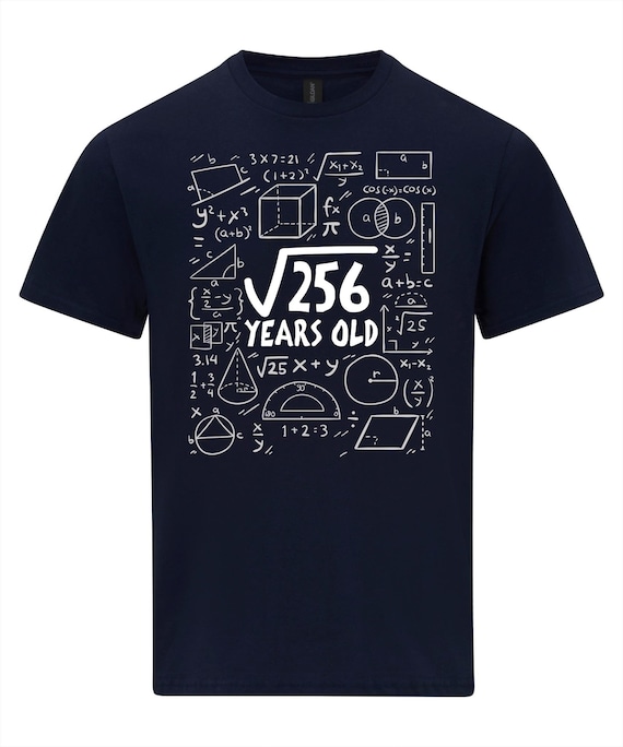 16th Birthday T-Shirt - Square Root Of 256: 16 Years Old 16th Birthday T-Shirt - Square Root Of 256: 16 Years Old