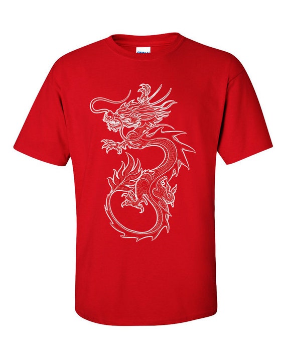 dannelse næve impuls Chinese Dragon T-shirt - Etsy