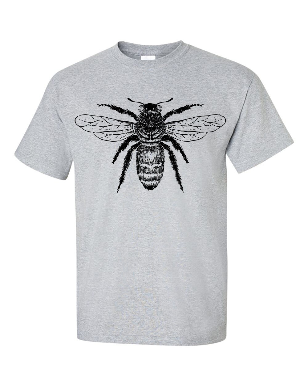 Image of Bee Drawing T Shirt, Keeper, Honey Bee, Honeycomb, Organic Honey, T-Shirt
