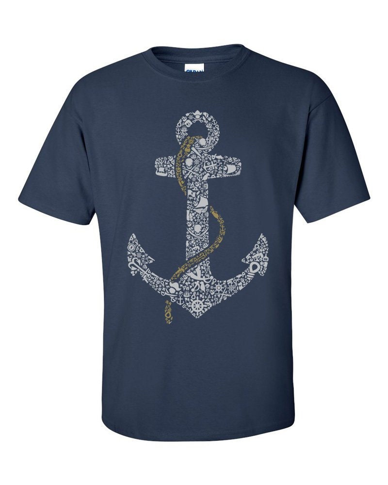 Image of Not Just Nerds Anchor Sailing Icons T-Shirt