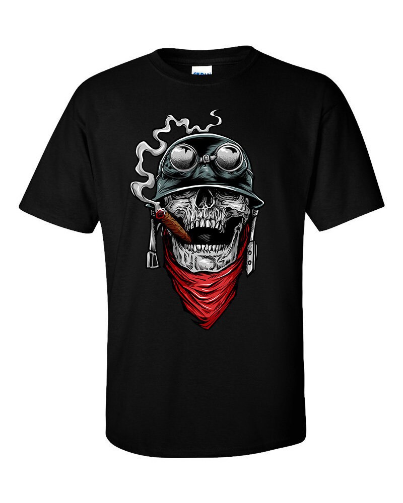 Image of Not Just Nerds Biker Skull Of Duty T-Shirt