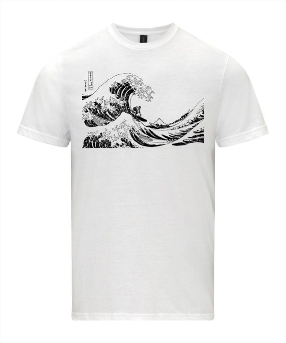 洋書 Great T-Shirt Graphics The Great Wave off Kanagawa T-Shirt | Hokusai's Japanese Art