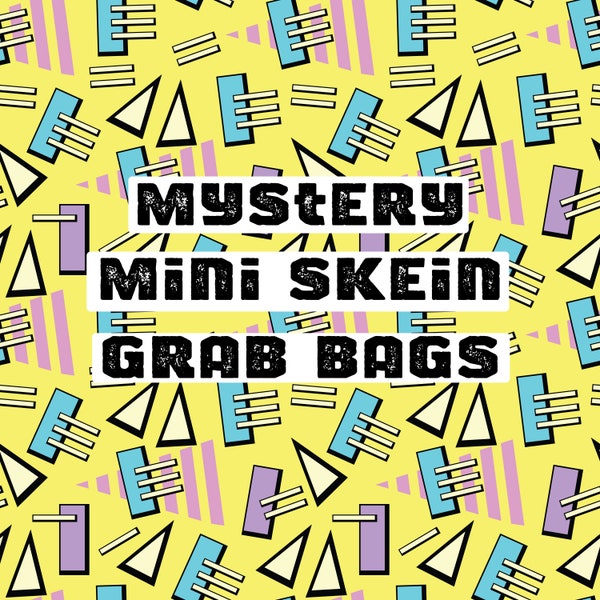 Ready-to-Ship: Mystery Mini Skein Grab Bag - 5 20Gram Mini Skeins - Pax or Potomac Sock