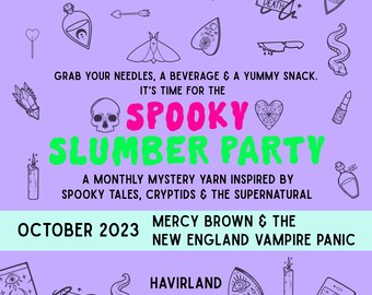 PRE-ORDER: October 2023 Spooky Slumber Party - Mercy Brown and the New England Vampire Panic - Pax or Potomac Sock