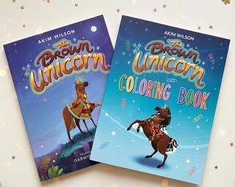 The Brown Unicorn Book Bundle, Black Children’s Book, Diverse Kids Book, Self Esteem Book for Girls, Anti Colorism Book, Affirmation Gift