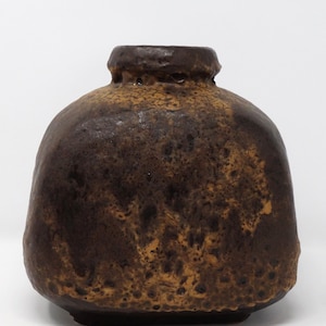 Ruscha Vintage Mid Century Brown Fat Lava West German Vase