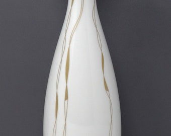 Fürstenberg Mid Century Glazed Porcelain & Gold West German Vase