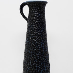 Albert Kiessling X-Tall Vintage Mid Century Iconic Black & Blue West German Vase