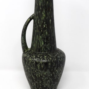 Scheurich X-Tall Vintage Mid Century Stretched Neck Green West German Vase