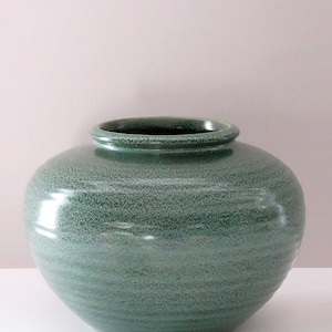 Karlsruhe Majolika Vintage Mid CenturyMint Green West German Bud Vase