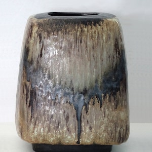 Ruscha Vintage Mid Century Brown & Beige West German Vase
