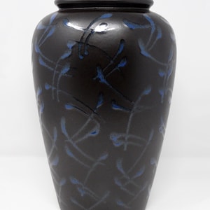 Scheurich Vintage 1980s Black & Blue West German Vase