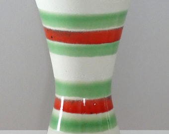 Dümler & Breiden Vintage Mid Century Green Orange West German Vase