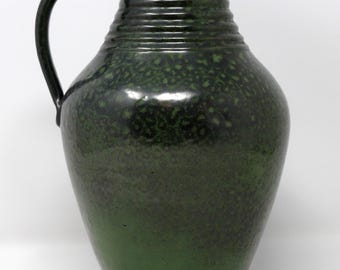 Van Daalen Vintage Mid Century Dark Forest Green West German Vase