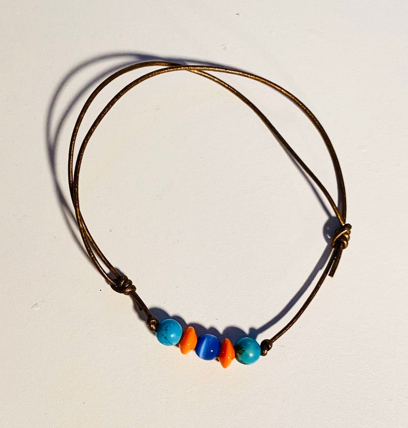 Beach Vibes Beaded Anklet