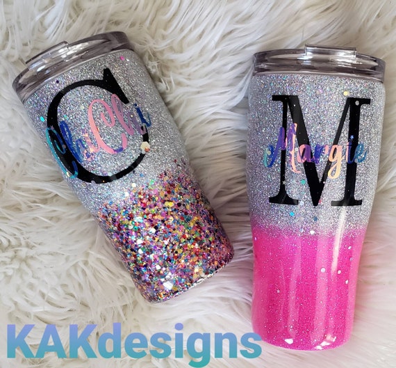 Tumblers  Custom tumbler cups, Glitter tumbler cups, Yeti cup designs