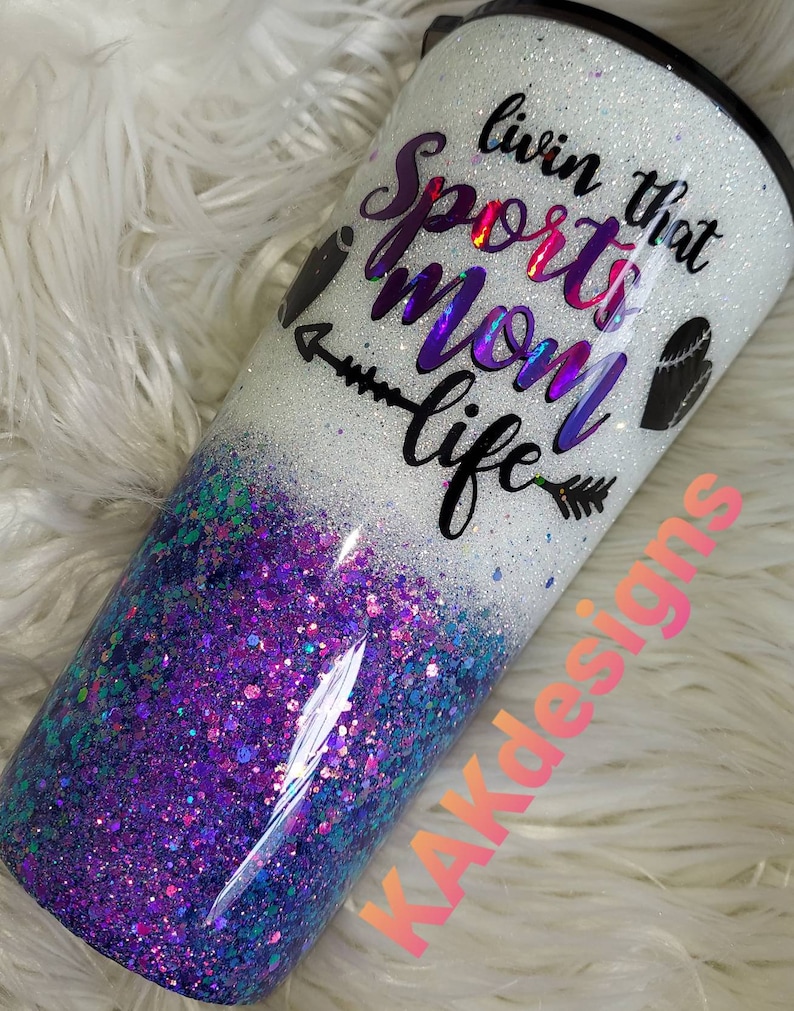 Sports Mom Tumbler// Momlife Sports Life Tumbler//design Your Etsy