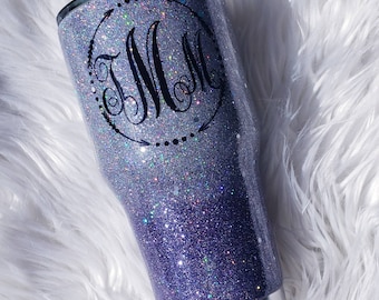 Vaso con purpurina personalizado: Vaso Yeti de acero inoxidable personalizado