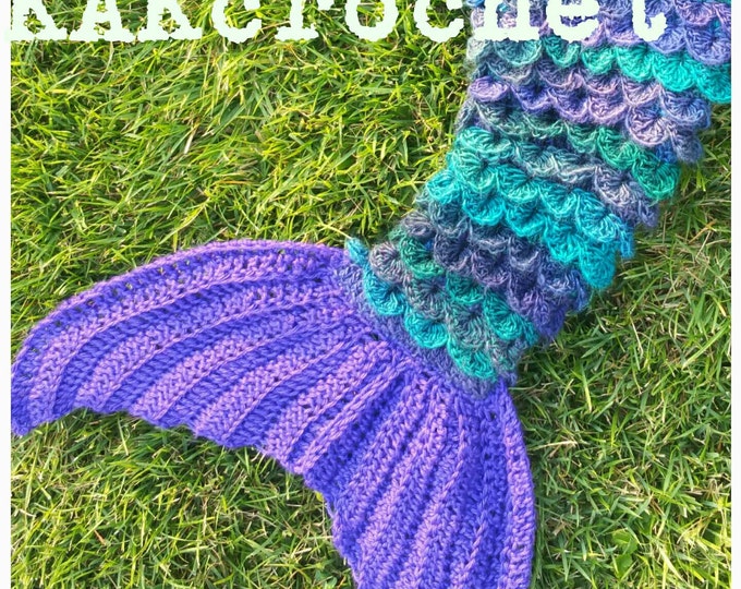 Mermaid tail//Mermaid tail blanket -doll, kid, adult and plus sizes available//Awesome Gift Ideas// Crocheted mermaid blanket