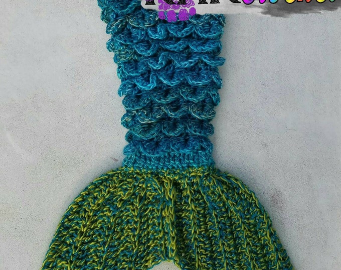 Mermaid tail- mermaid tail blanket- kid,adult and plus sizes available- awesome gift ideas, crocheted BULKY mermaid blanket