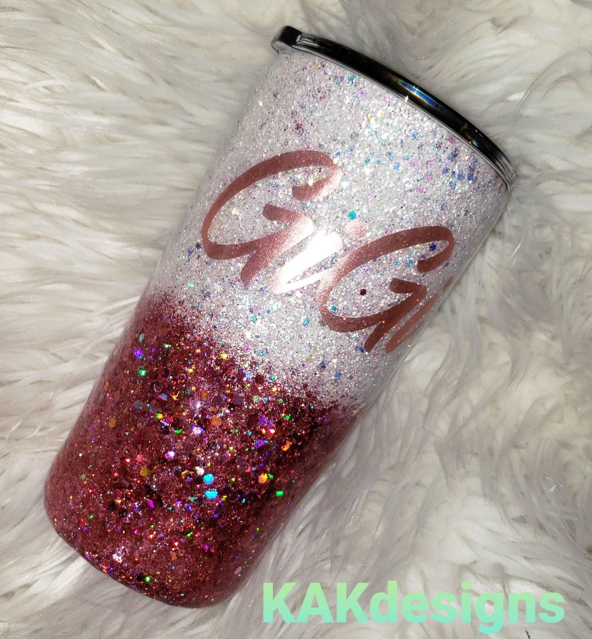 Rose Gold Tumbler/ She Leaves a Little Sparkle Wherever She 