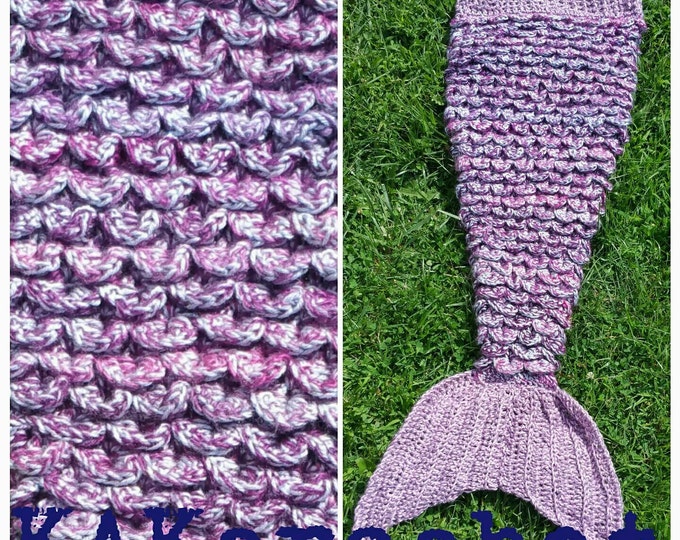 Mermaid tail- GLITTERY mermaid tail blanket- kid,adult and plus sizes available- awesome gift ideas, crocheted BULKY mermaid blanket