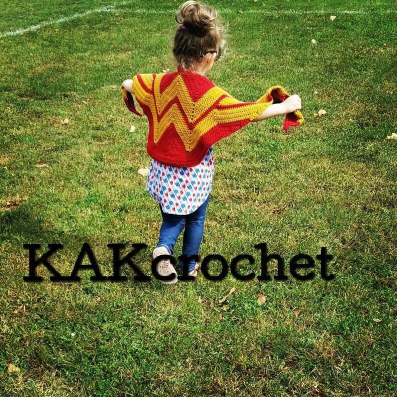 XTall Adult Sizing Wonder Woman ScarfGirl power ShawlSuperhero ScarfFangirlCosplay Red /& Gold ShawlAmericanaChild