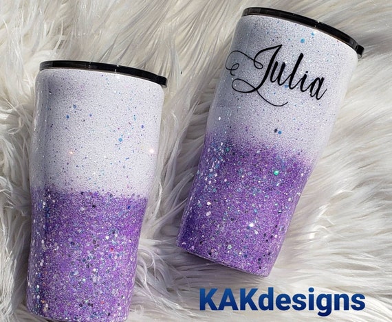 PURPLE GLITTER Tumbler Boot -fits 20-40oz