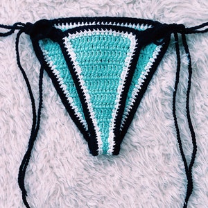The Beachy Blues Bottoms, Crochet Bikini Bottom, String Bikini, Bikini Bottoms, Crochet Bikini, Crochet Bikini Set, Crochet Swimsuit, Bikini