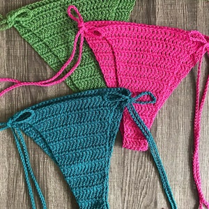 CUSTOM / Sweet Pea Bikini Bottom, Crochet Bikini Bottoms, String Bikini, Bikini Bottoms, Crochet Bikini, Crochet Bikini Set, Crochet Swim image 10