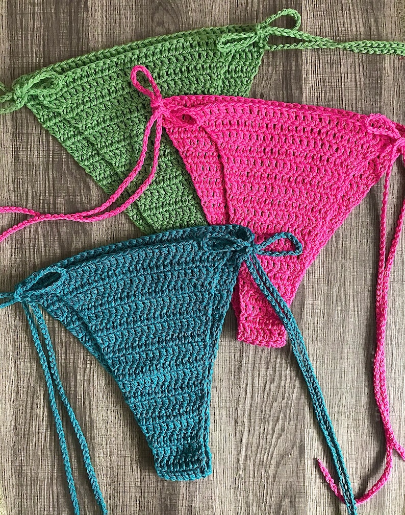 CUSTOM / Sweet Pea Bikini Bottom, Crochet Bikini Bottoms, String Bikini, Bikini Bottoms, Crochet Bikini, Crochet Bikini Set, Crochet Swim image 10