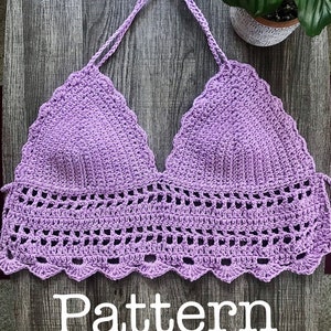 Patrón de crochet top de sauce, top de crochet, patrón de top de crochet, top corto de crochet, top halter de crochet, patrón de bikini de crochet, patrón de crochet imagen 5