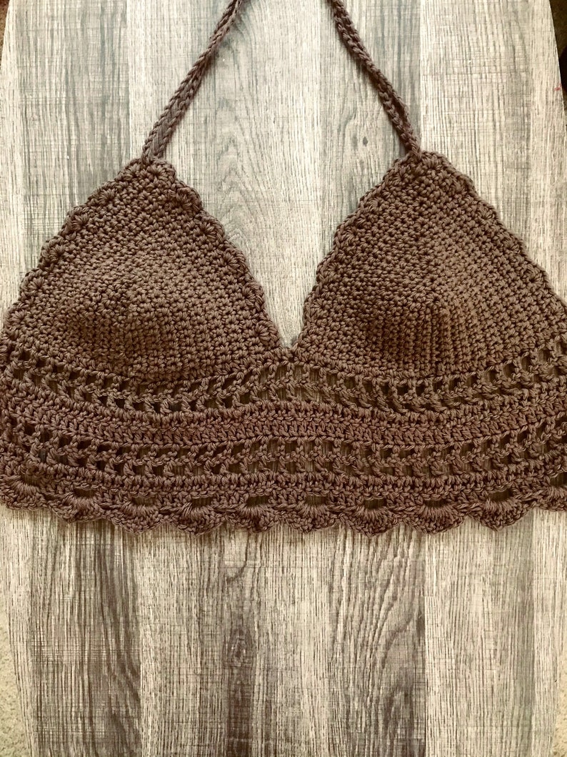 Patrón de crochet top de sauce, top de crochet, patrón de top de crochet, top corto de crochet, top halter de crochet, patrón de bikini de crochet, patrón de crochet imagen 10