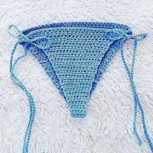 CUSTOM / Sweet Pea Bikini Bottom, Crochet Bikini Bottoms, String Bikini, Bikini Bottoms, Crochet Bikini, Crochet Bikini Set, Crochet Swim image 1