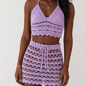 Jasmine Skirt Crochet Pattern, Beach Coverup, Swim Skirt (PDF Download) image 8
