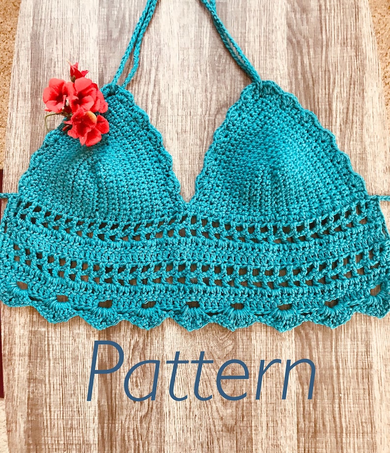 Willow Top Crochet Pattern, Crochet Top, Crochet Top Pattern, Crochet Crop Top, Crochet Halter Top, Crochet Bikini Pattern, Crochet Pattern image 3