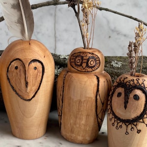 Weed Pot | Owl Collector | Dry Weed Pot | Wooden Vase | Handmade | Birthday Gift | Mothers Day Gift | Willow Wood Collection