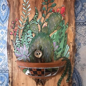 Succulent sconce | candle holder | air plant holder | key holder| wall decor| fifth anniversary gift