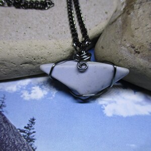 Blue Sky Beach Pottery Necklace image 3