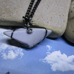 Blue Sky Beach Pottery Necklace image 4