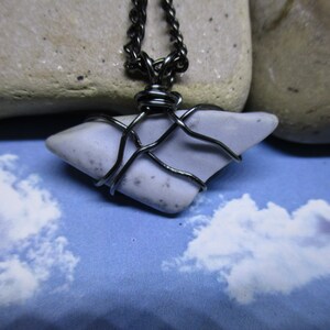 Blue Sky Beach Pottery Necklace image 5