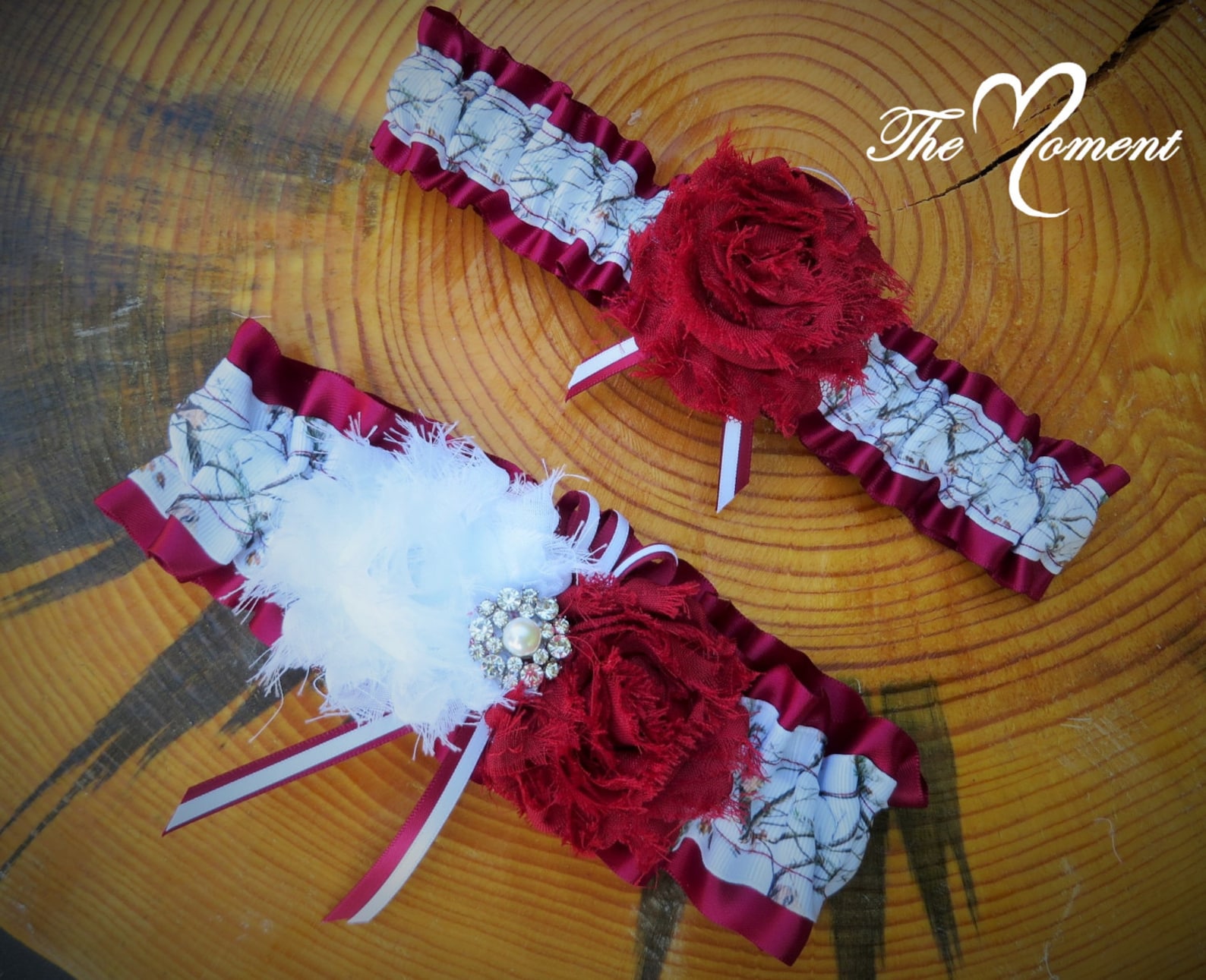 White Camo Garter Bridal Garter Wedding Garter Camo Wedding Etsy