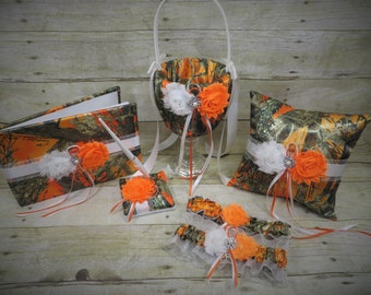 Orange Camo Wedding Set, Orange Camo Wedding, Orange Camo Accessories, Camo Wedding, Customize, Orange Blaze True Timber Camo