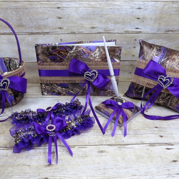 Purple Camo Wedding Etsy