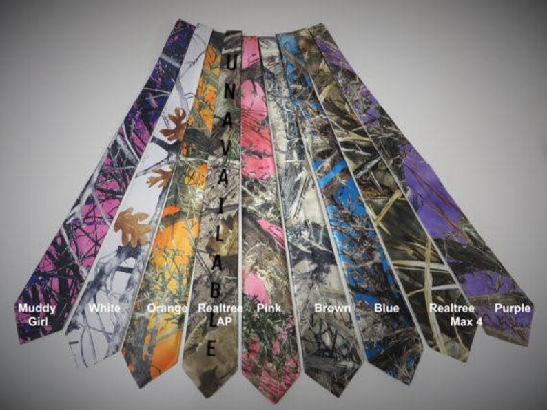 Boys Camo Neck Tie Youth Ties Camo Prom Tie Youth Boys Camo Necktie