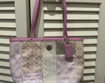Coach Patchwork Gallery Gold Signature Swingpack Multicolor