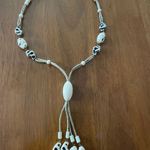 Unique BOHO Tribal Rock Beaded Necklace Rope Chain