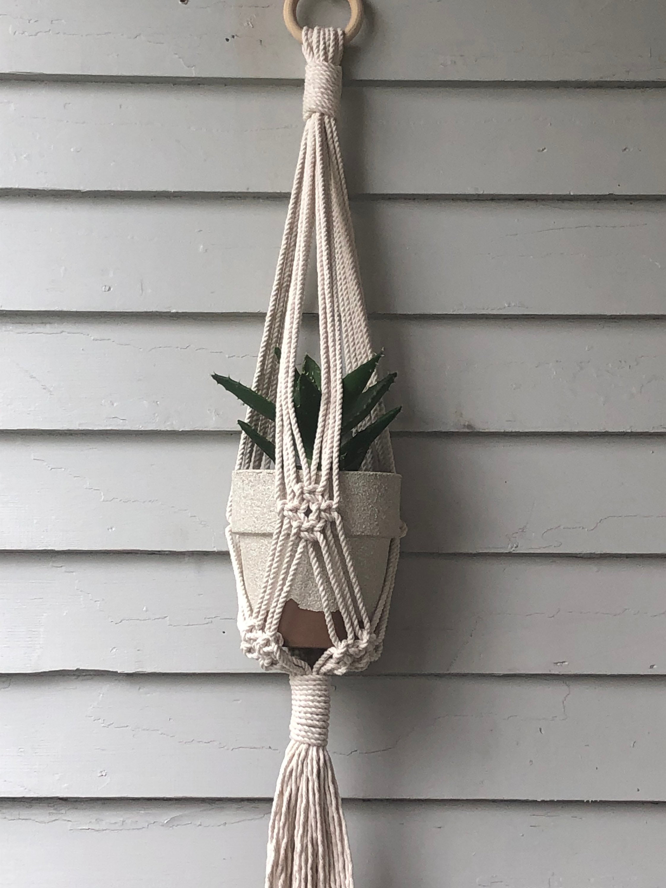 Rope plant hanger Etsy