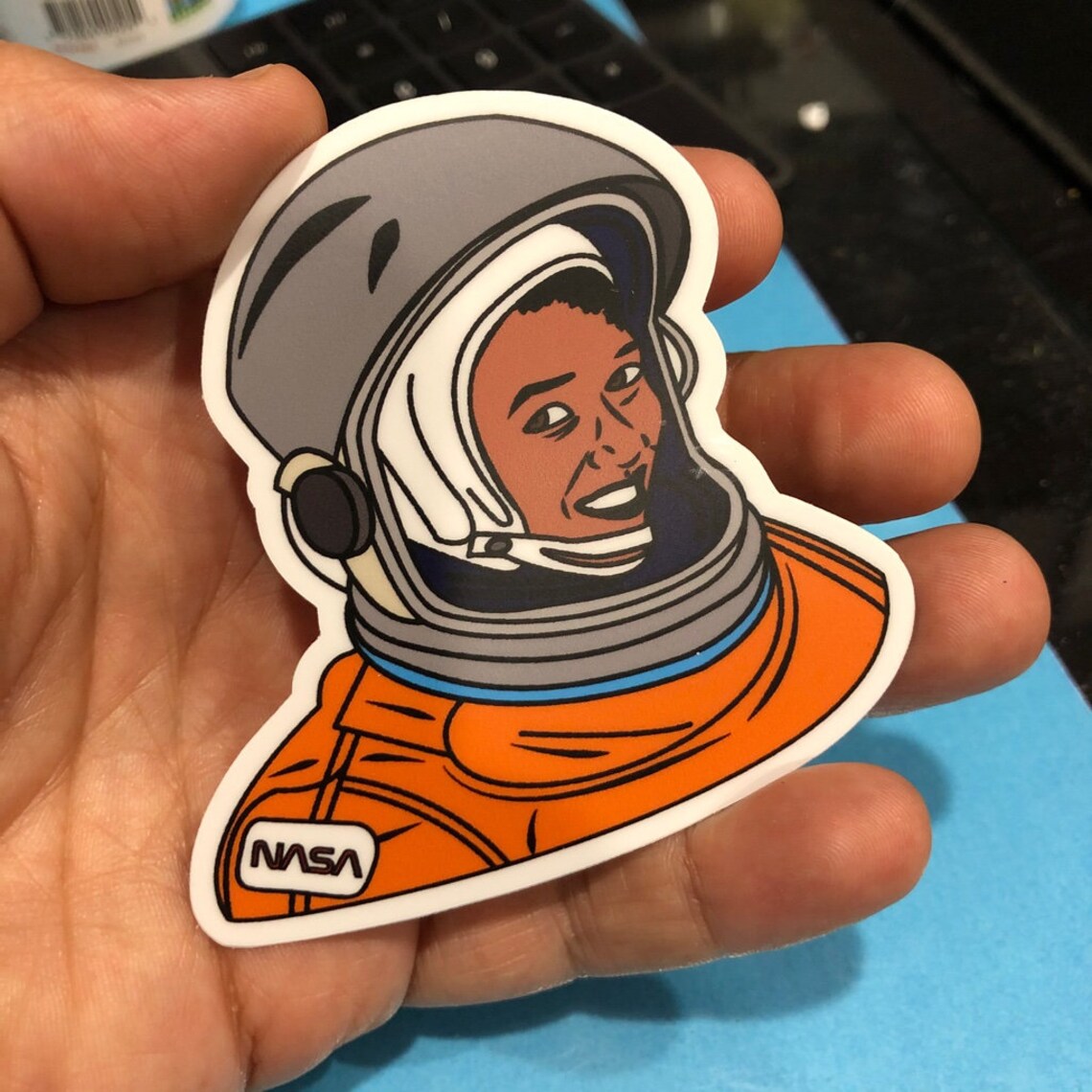 Mae C. Jemison vinyl sticker. Celebrate a doctor and an Etsy